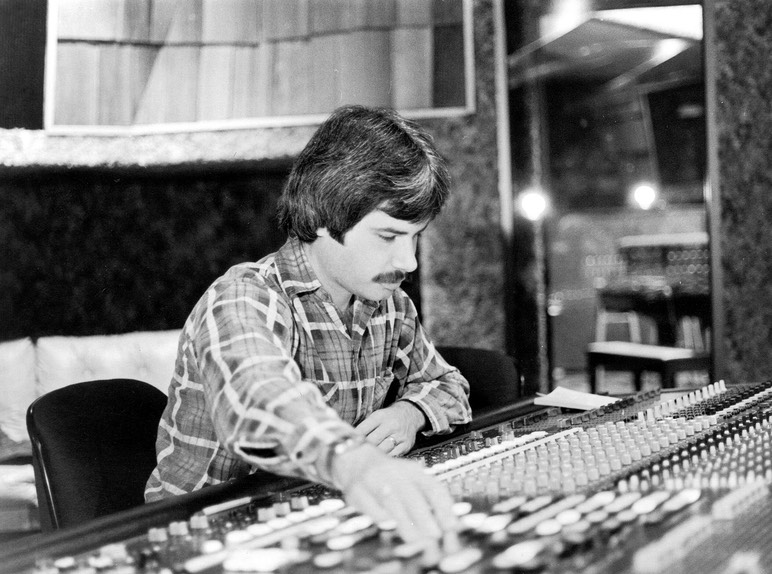 Barry at the Quad Eight Console 1978