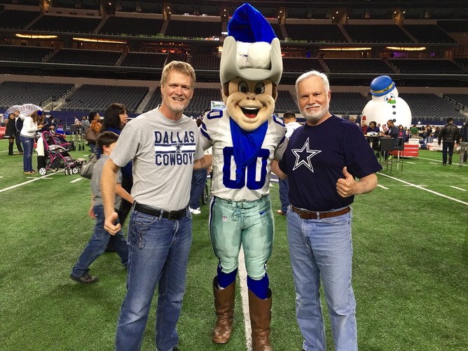 BB & BK w Cowboy Mascot